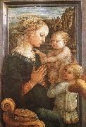 Fra Filippo Lippi Madonna and Child with Two Angels oil